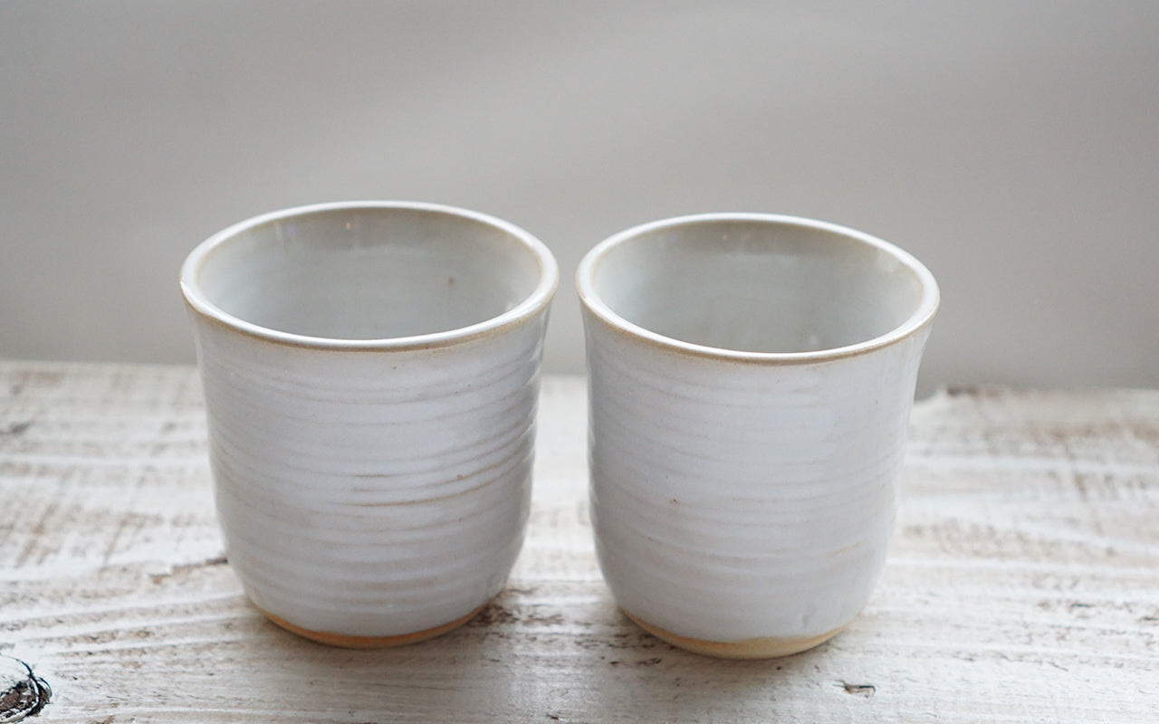SHIRAHAGI湯呑み2個セット(陶器)