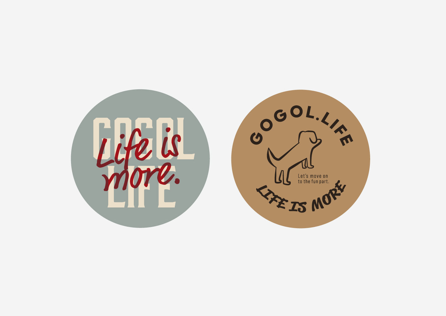 GOGOLステッカーA(2枚セット)〜カフェのように〜 ※送料込み