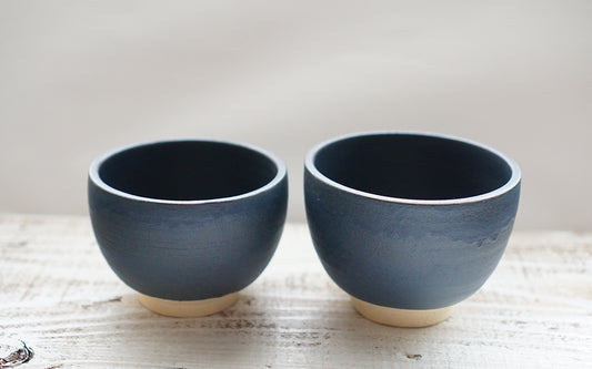 KUROMATTO大小お茶碗セット（陶器）