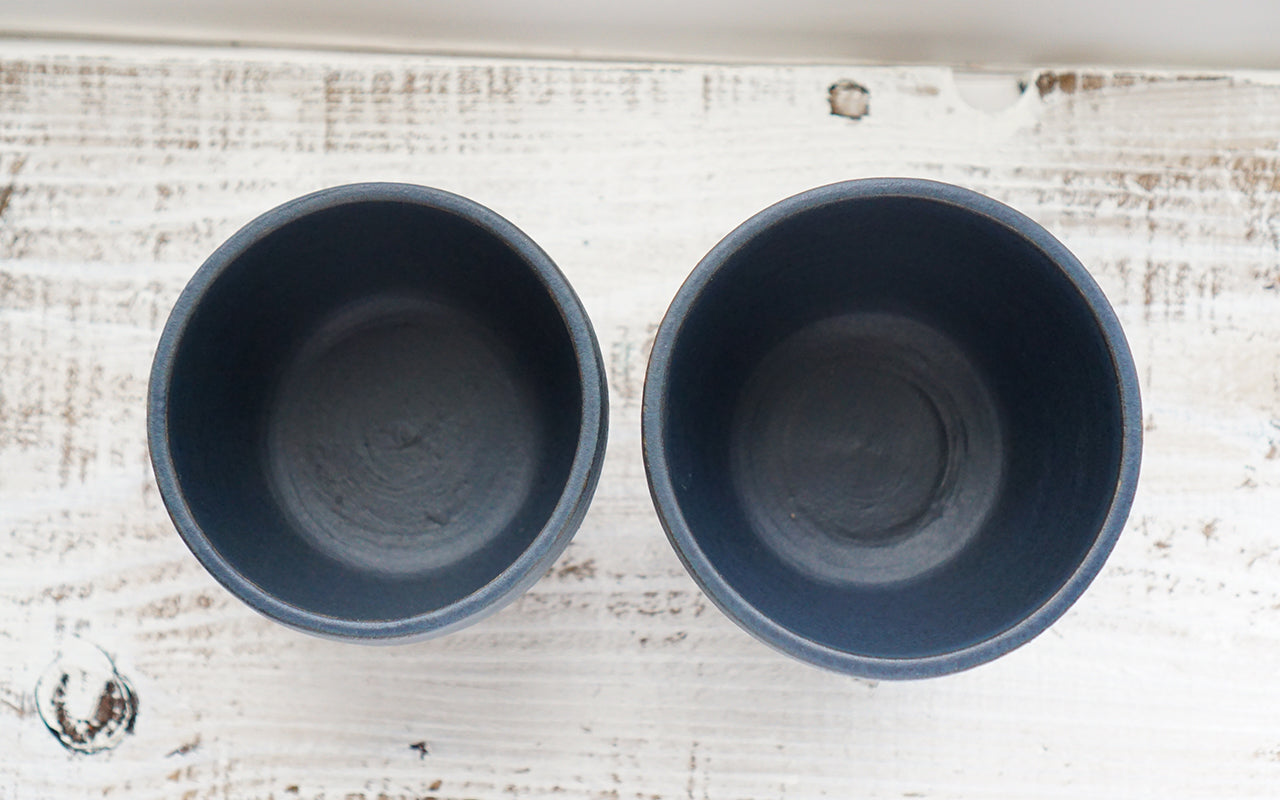 KUROMATTO大小お茶碗セット（陶器）