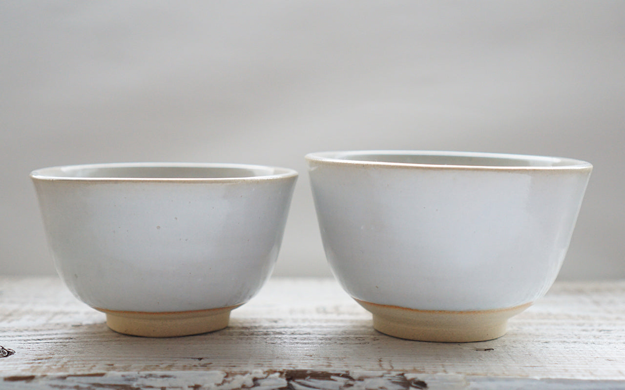 SHIRAHAGI大小お茶碗セット（陶器）