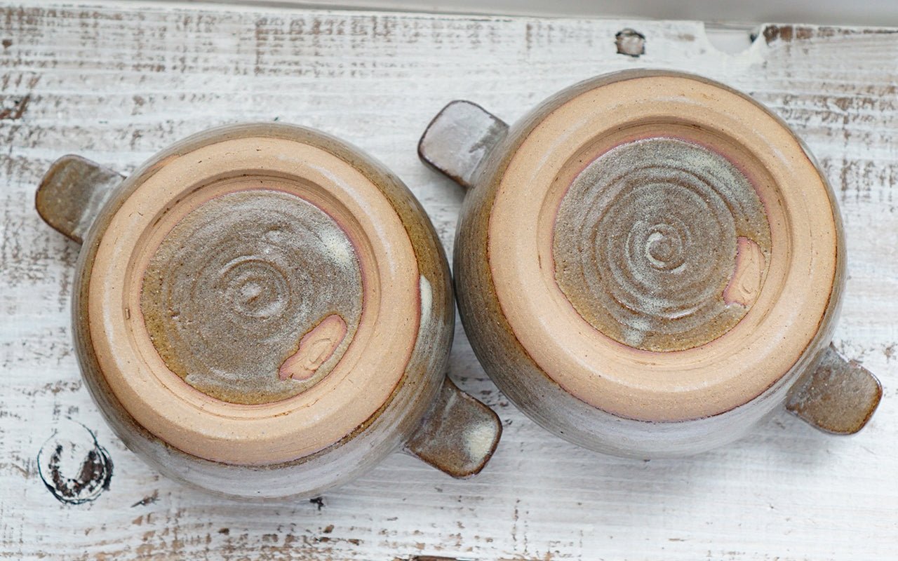 UNOFUスープカップ２個セット（陶器）