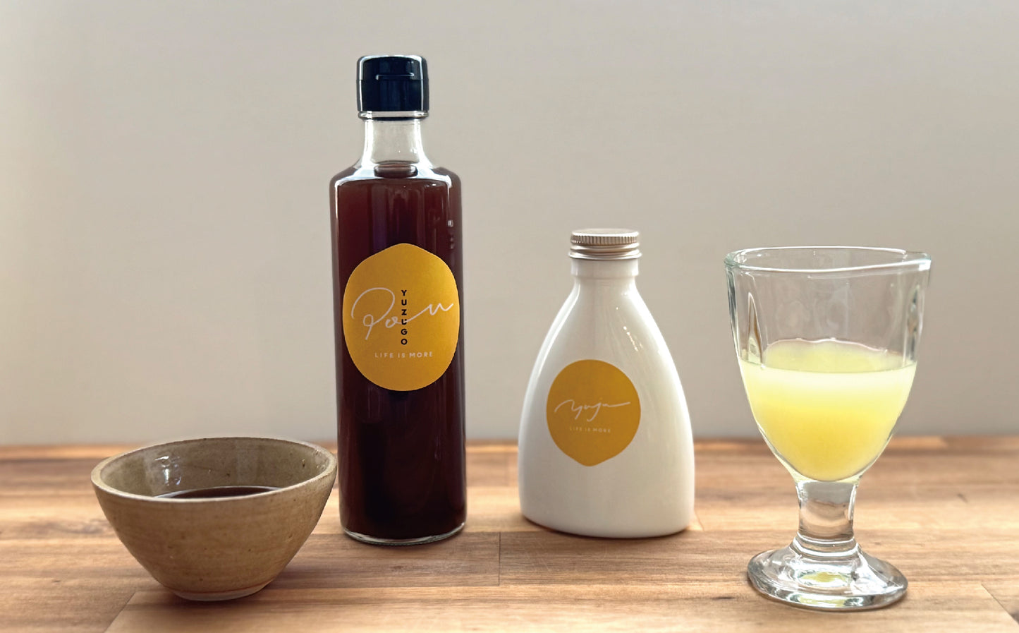 柚子のぽん酢と果汁のセット